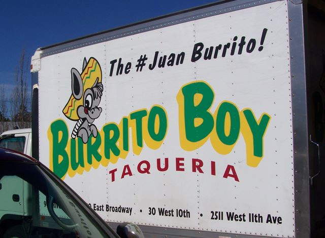 Box Van for Burrito Boy