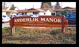 Photo of Main Sign for Anderlik Manor