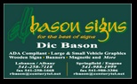 Business Card for Bason Signs